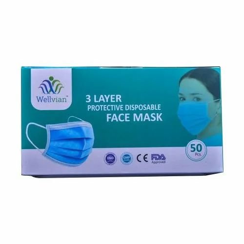 Wellvian 3 Ply Face Mask